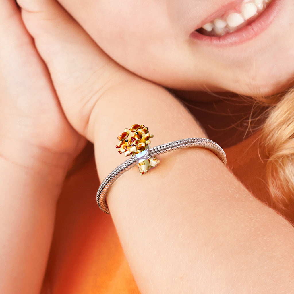 Gnoce Lion Murano Glass Charm_5