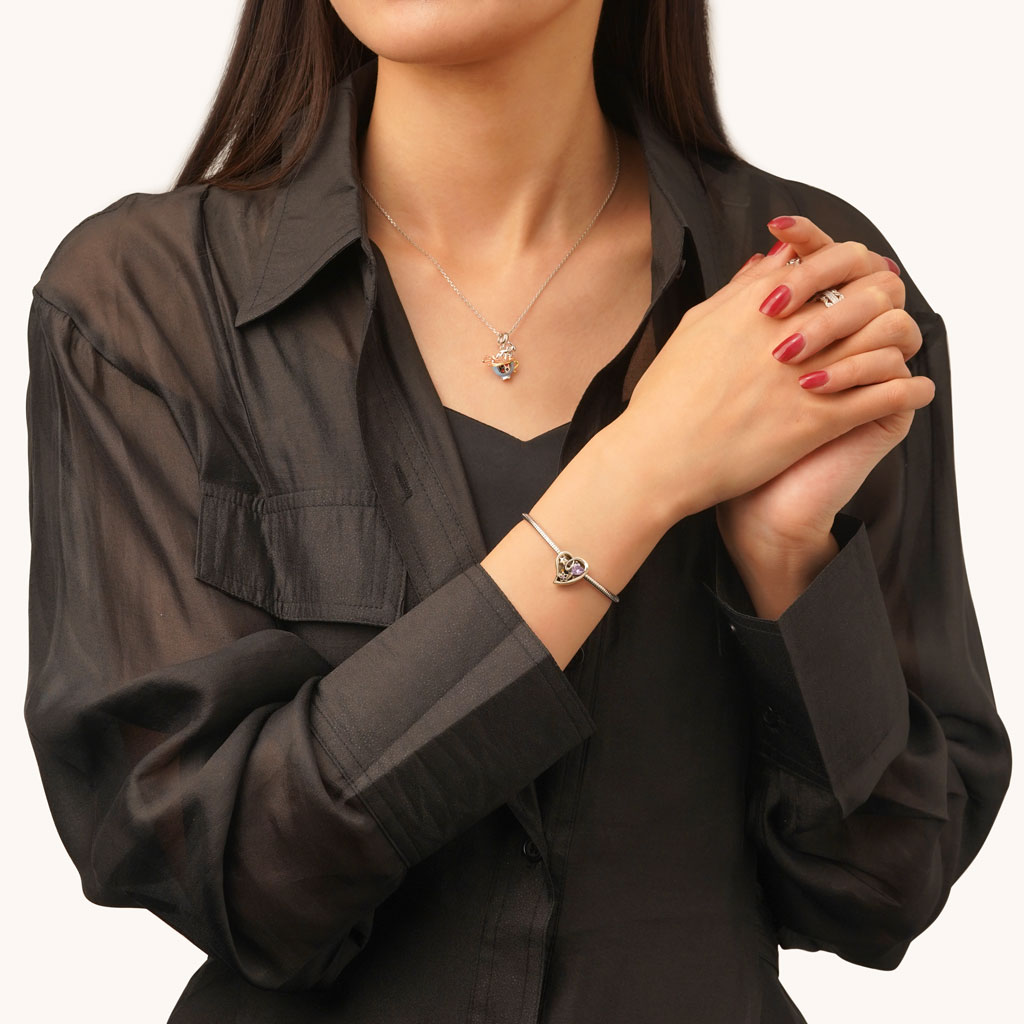 Gnoce Magic Wand Sensor Light-up Wireless Pink Heart Charm_6