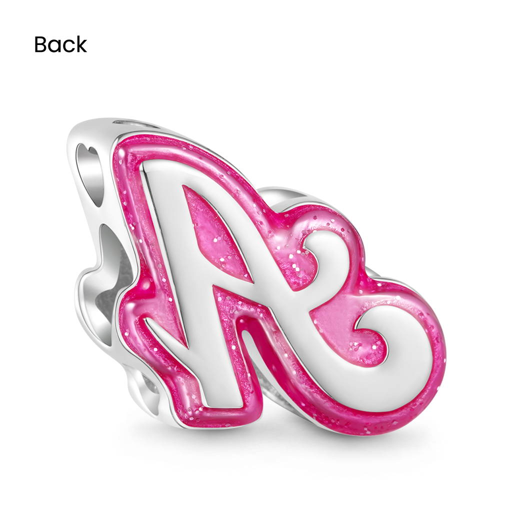 Gnoce Personalized Barbie Pink Letter Charm_2