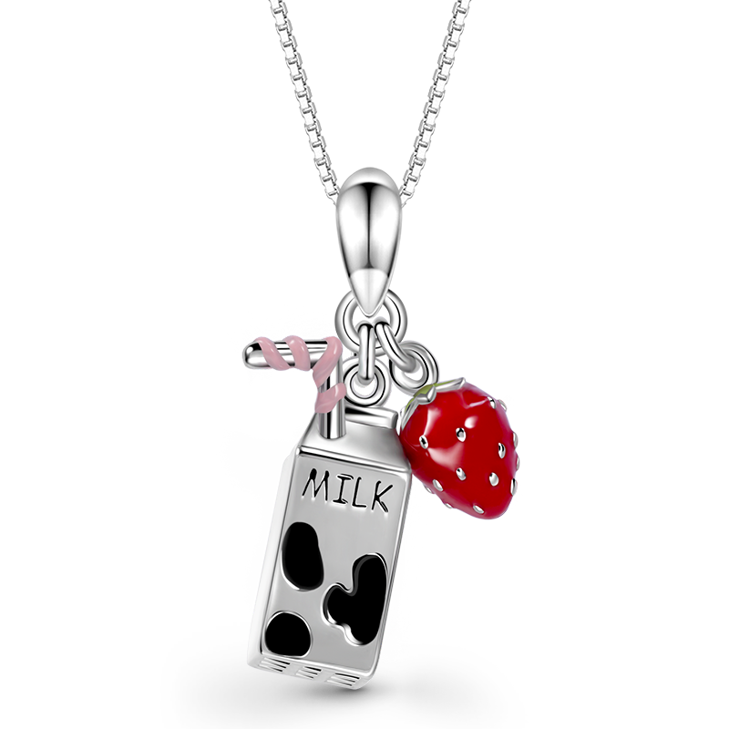 Gnoce Milk & Strawberry Fruit Necklace_1
