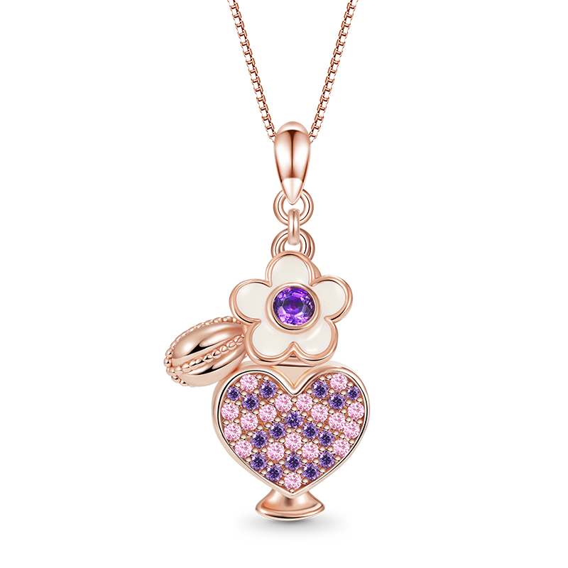 Gnoce Exquisite Perfume Heart Bottle Necklace_1