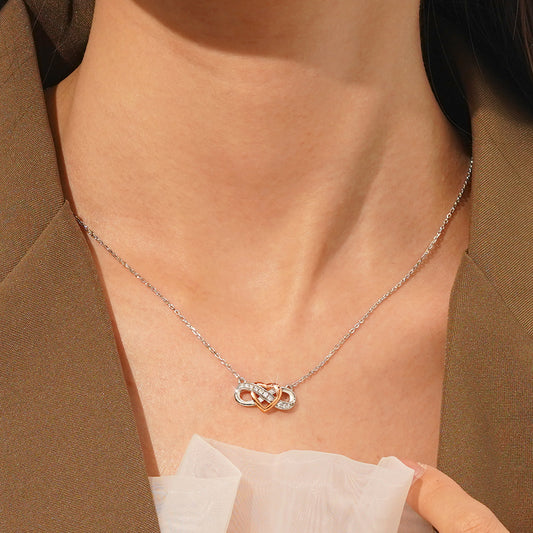 Gnoce Sparkling Infinite Love Engravable Necklace_6