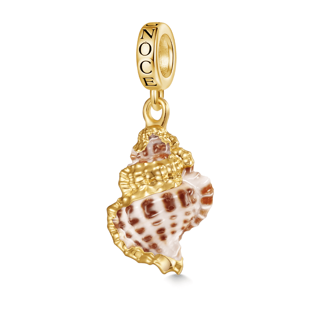 Gnoce Natural Shell Conch Pendant Dangle Charm_1