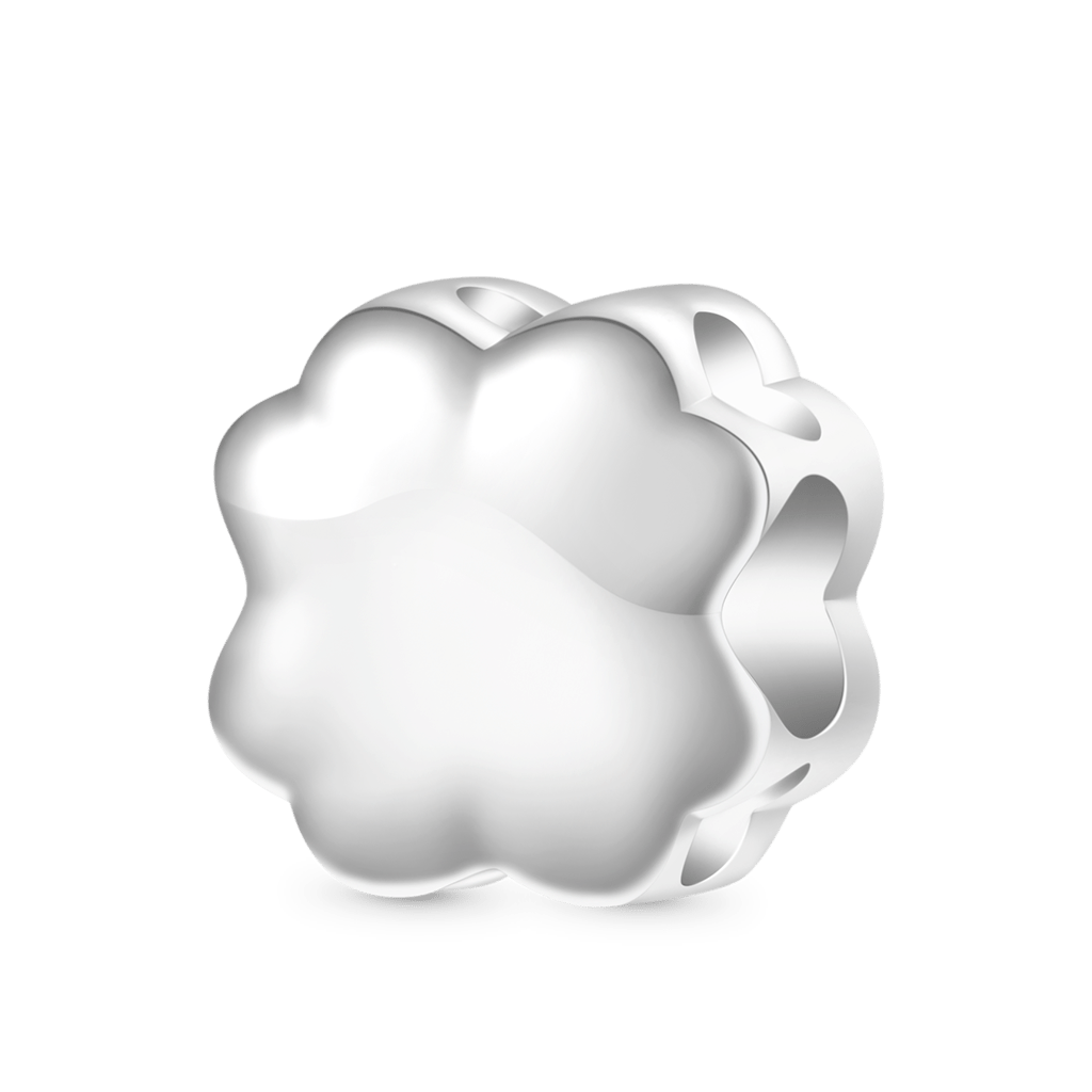 Gnoce Lucky Pink Four-leaf Clover Charm_2