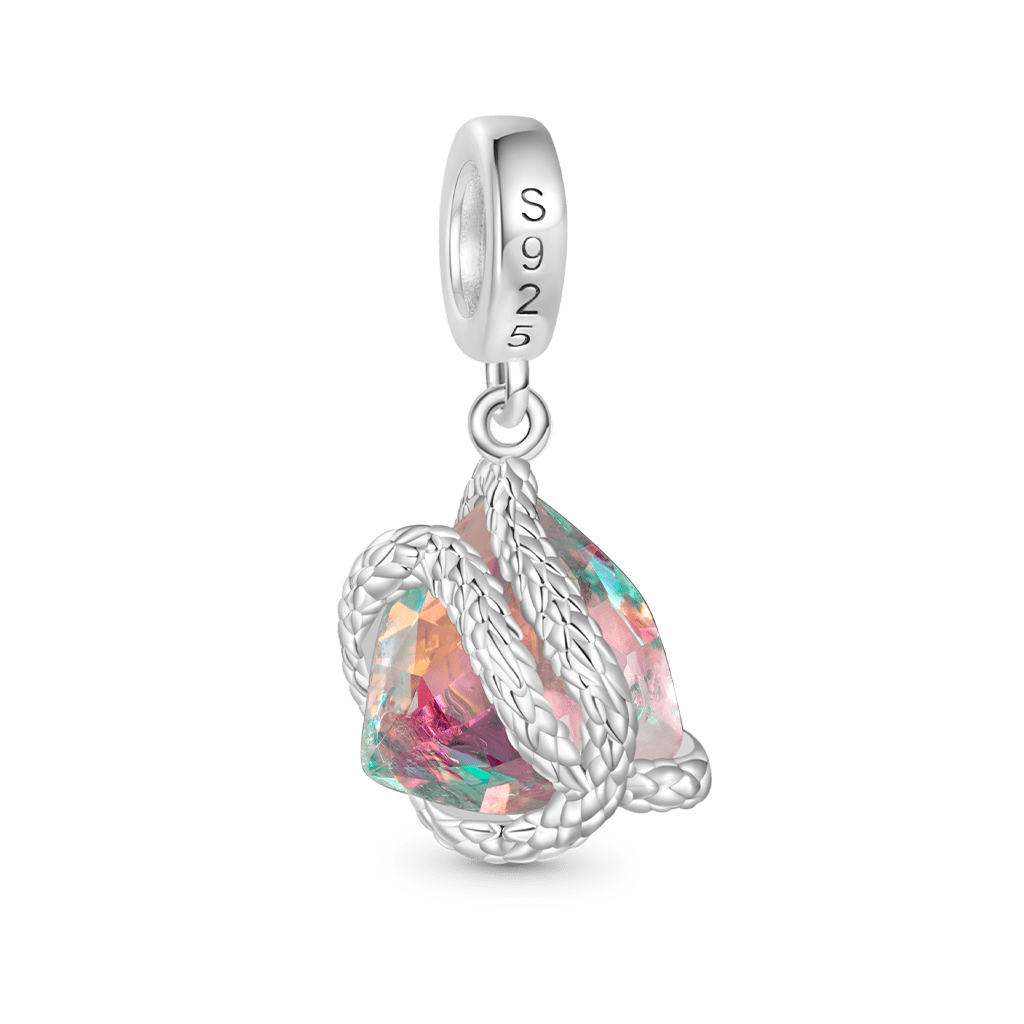 Gnoce Snake Wrapped Pendant Dangle Charm_2