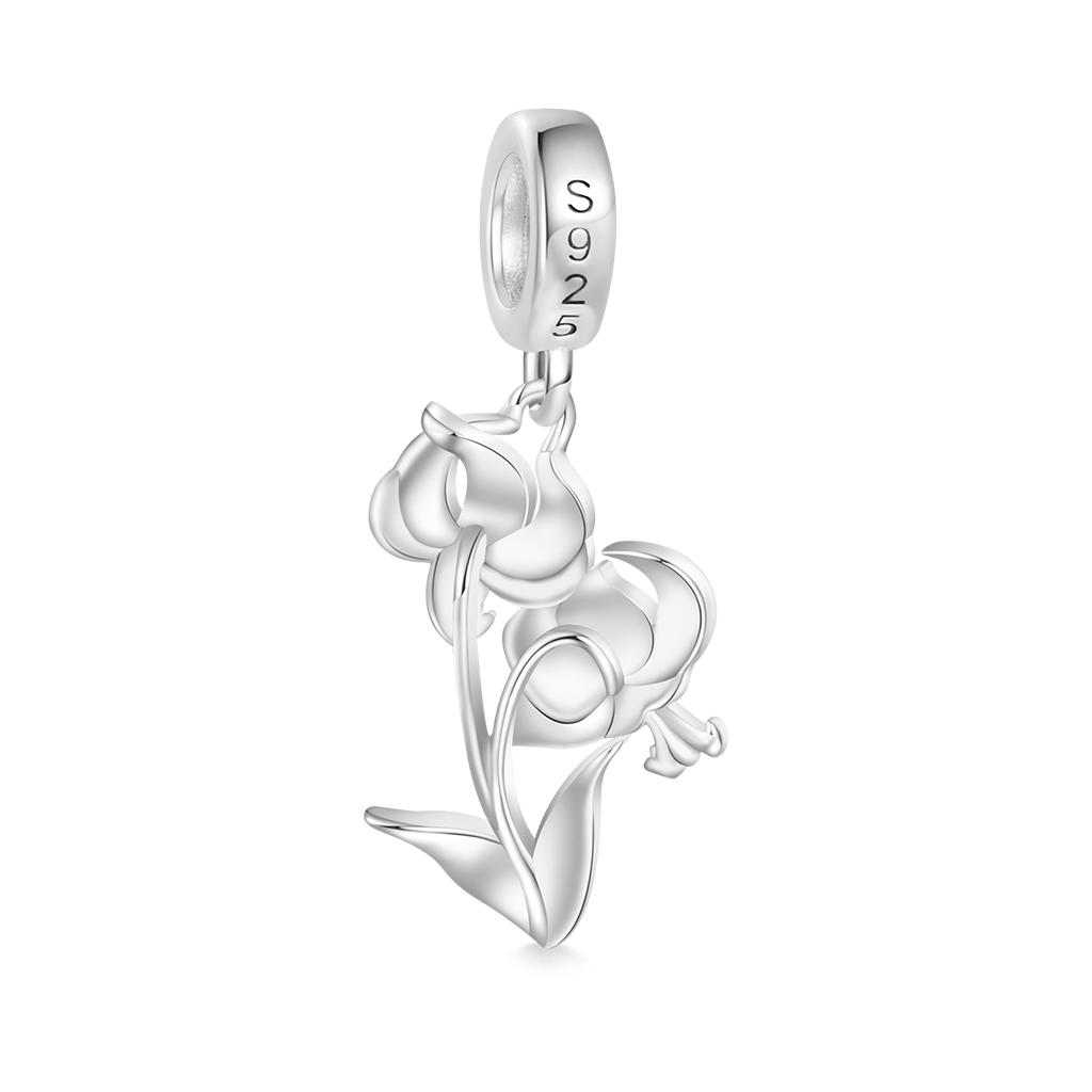Gnoce Temple of Flora Superb Lily Pendant Dangle Charm_2