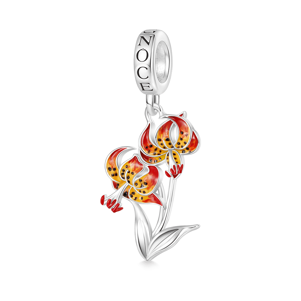 Gnoce Temple of Flora Superb Lily Pendant Dangle Charm_1