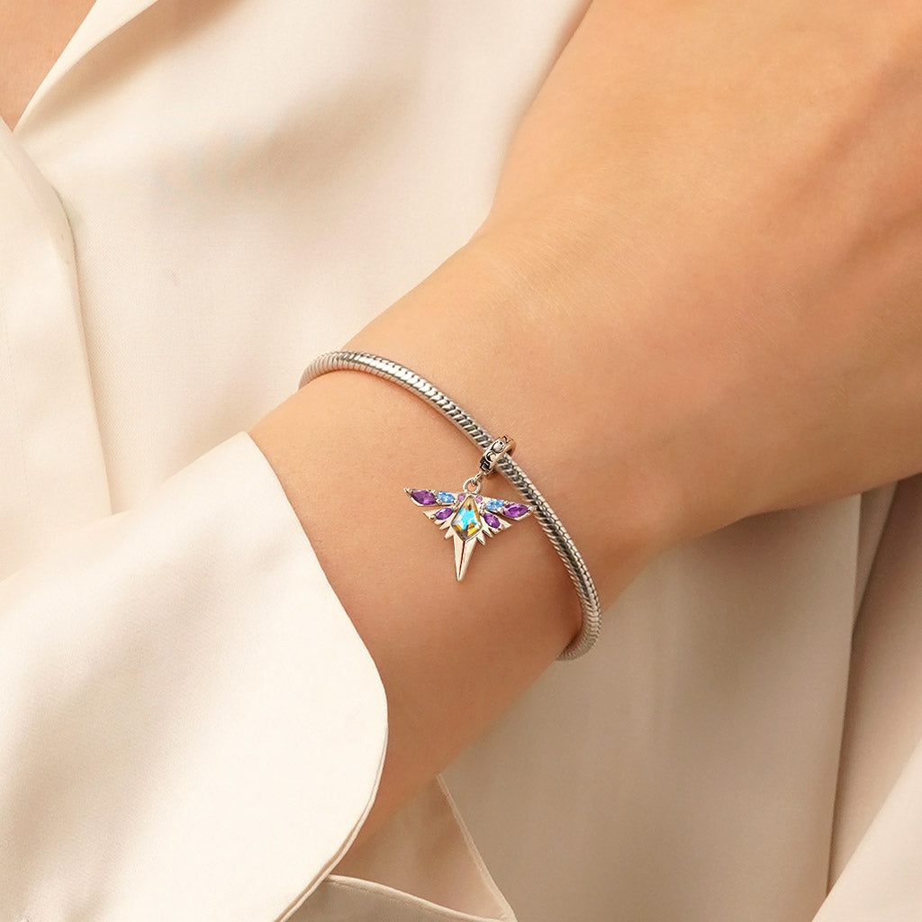 Gnoce Dragonfly Insect Pendant Dangle Charm_6