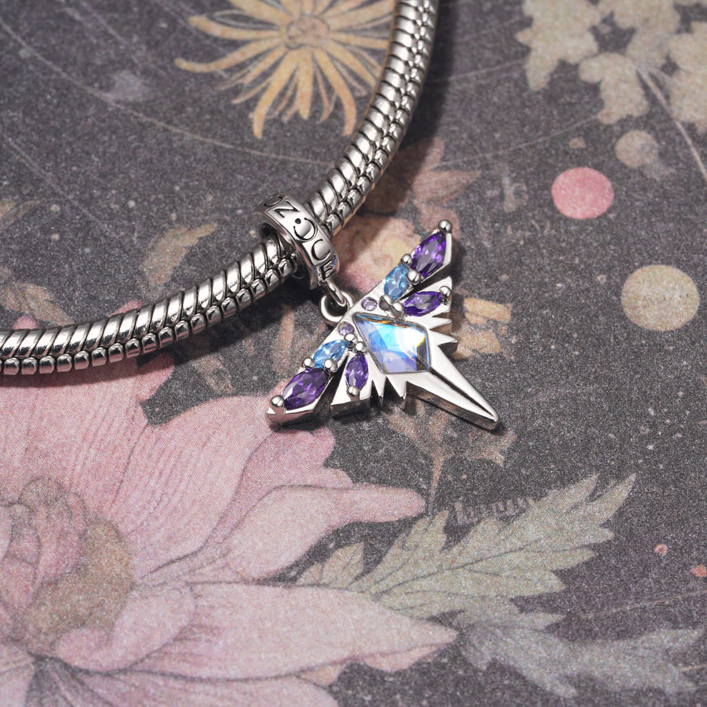 Gnoce Dragonfly Insect Pendant Dangle Charm_3