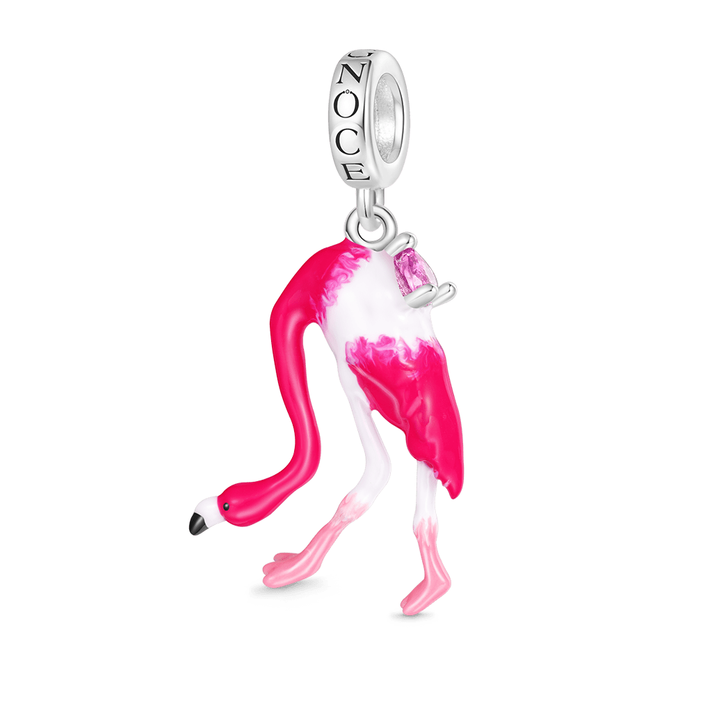 Gnoce American Flamingo Pendant Dangle Charm_1