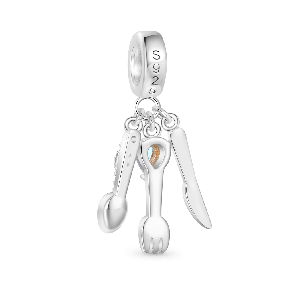 Gnoce Cutlery Knife Spoon Fork Pendant Dangle Charm_2