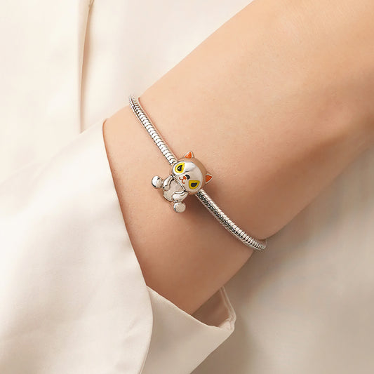 Gnoce Cat & Polar Bear Double Layer Pullover Charm_8