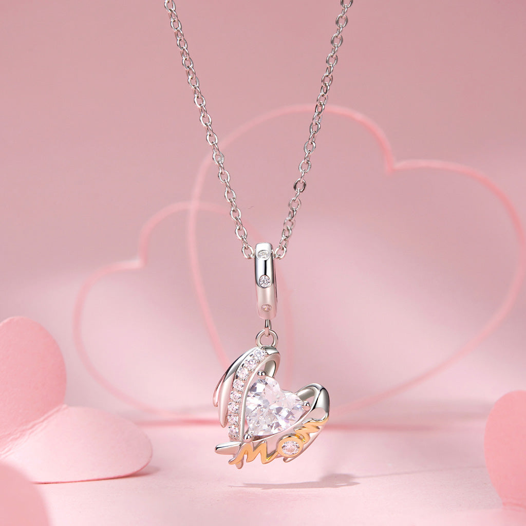 Gnoce Mother's Day Wings of Love Pendant Dangle Charm_2