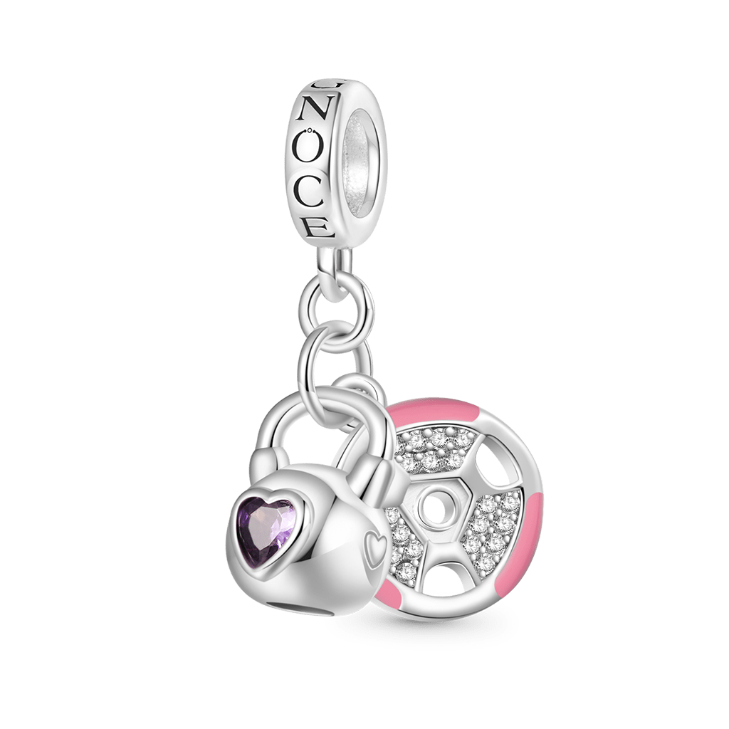 Gnoce Kettlebell & Barbell Plate Pendant Dangle Charm_1