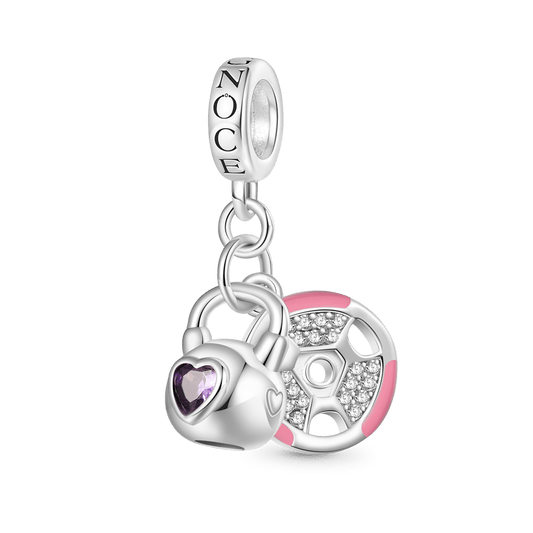 Gnoce Kettlebell & Barbell Plate Pendant Dangle Charm_1