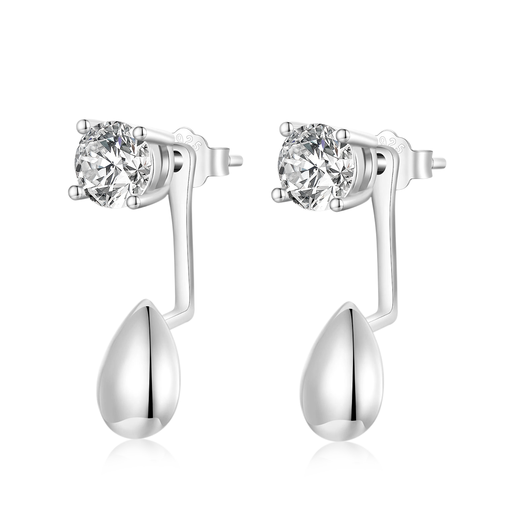 Gnoce Drop Diamond Stud Earrings_1