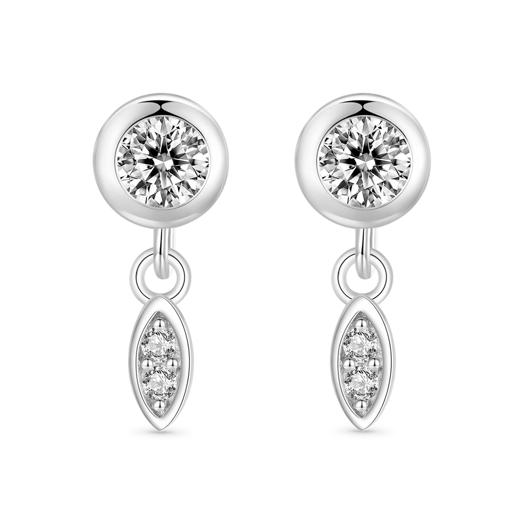 Gnoce Simple Small Tassel Stud Earrings_1