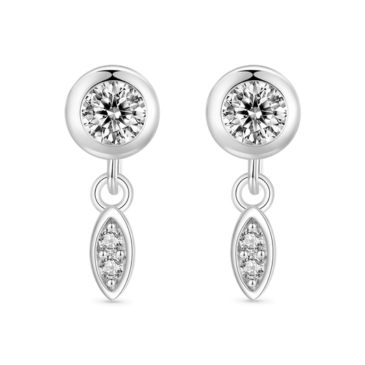 Gnoce Simple Small Tassel Stud Earrings_1