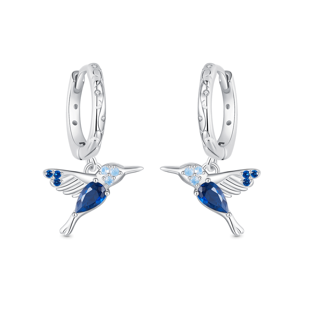 Gnoce Blue Hummingbird Stud Earrings_1