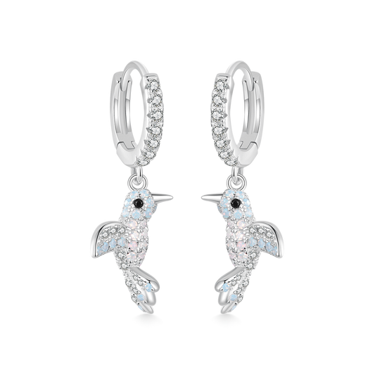 Gnoce Diamond-encrusted Bird Earrings_1
