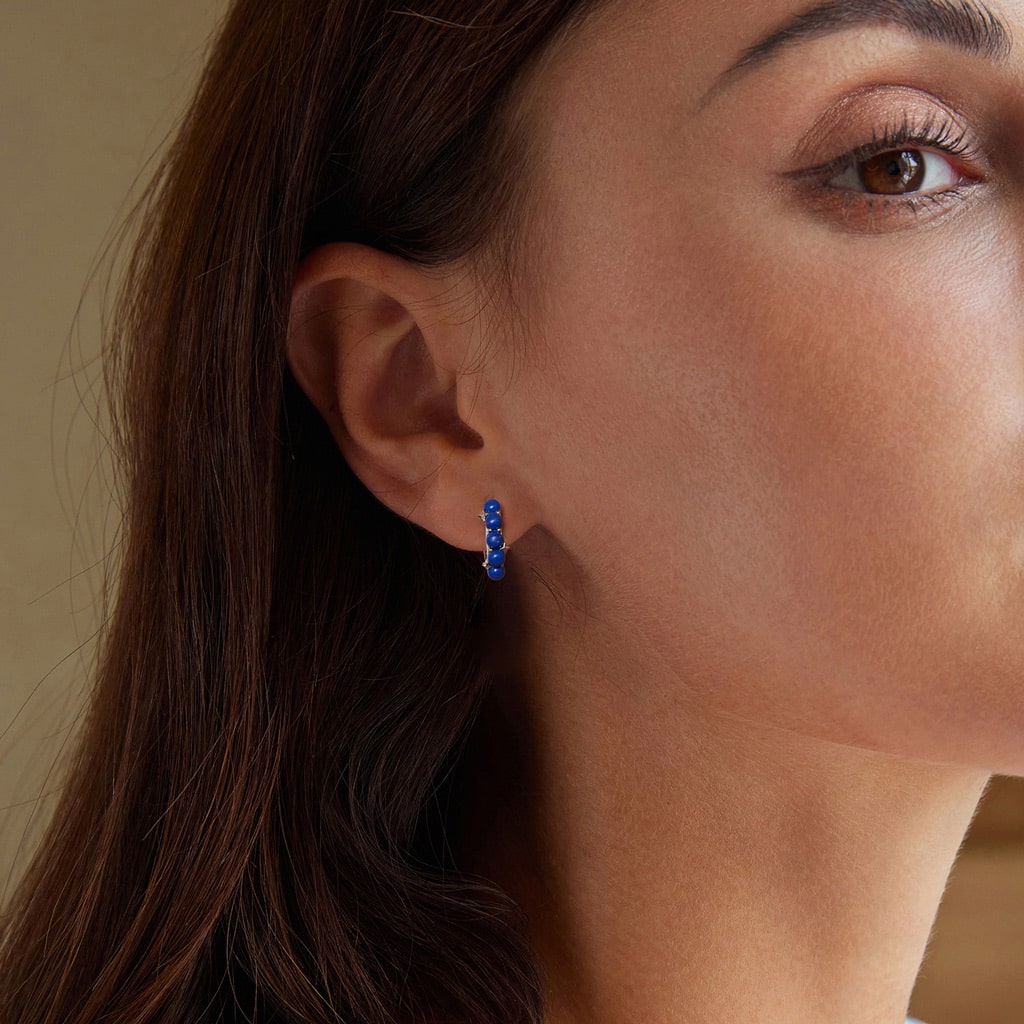 Gnoce Blue Star Stud Earrings_3