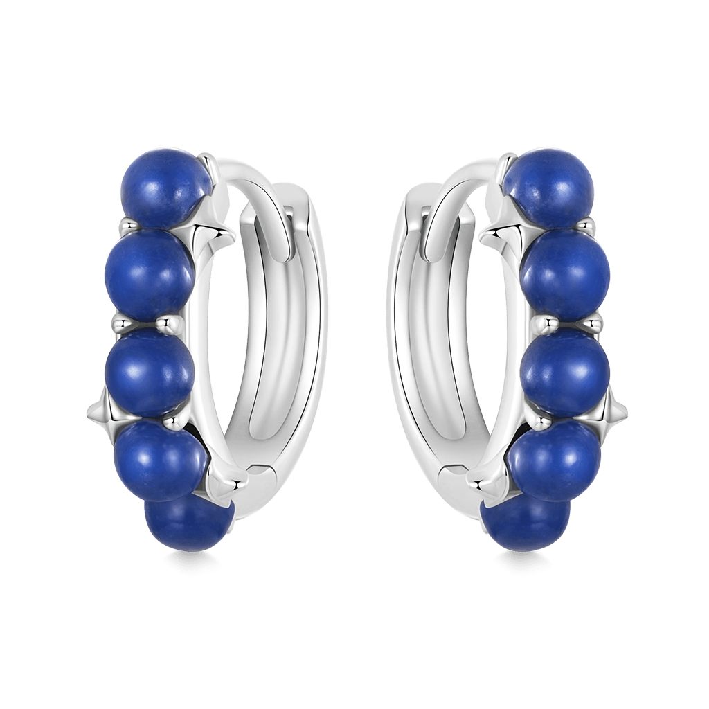 Gnoce Blue Star Stud Earrings_1