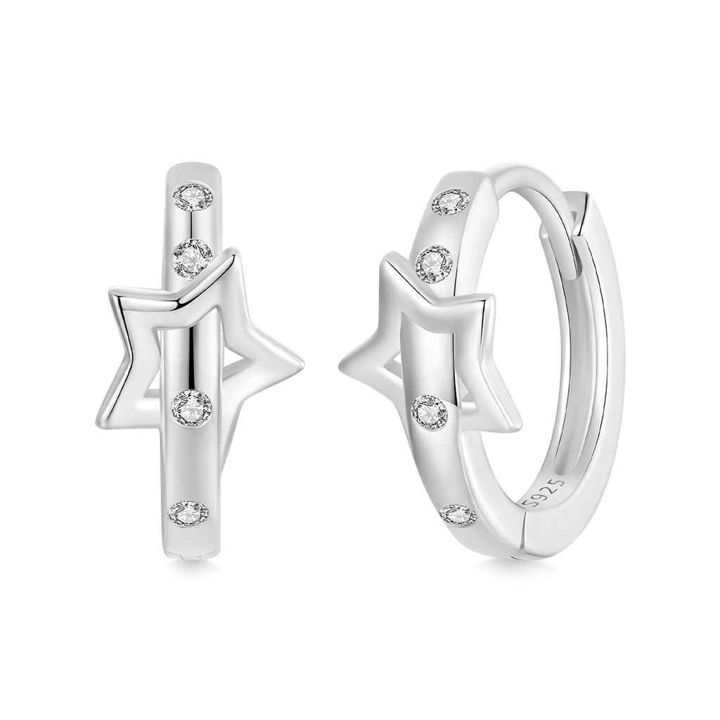 Gnoce Star Belt Huggie Earrings_1