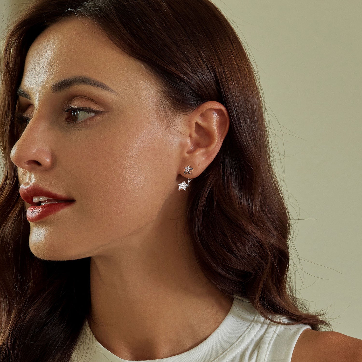 Gnoce Star Front Back Stud Earrings_3