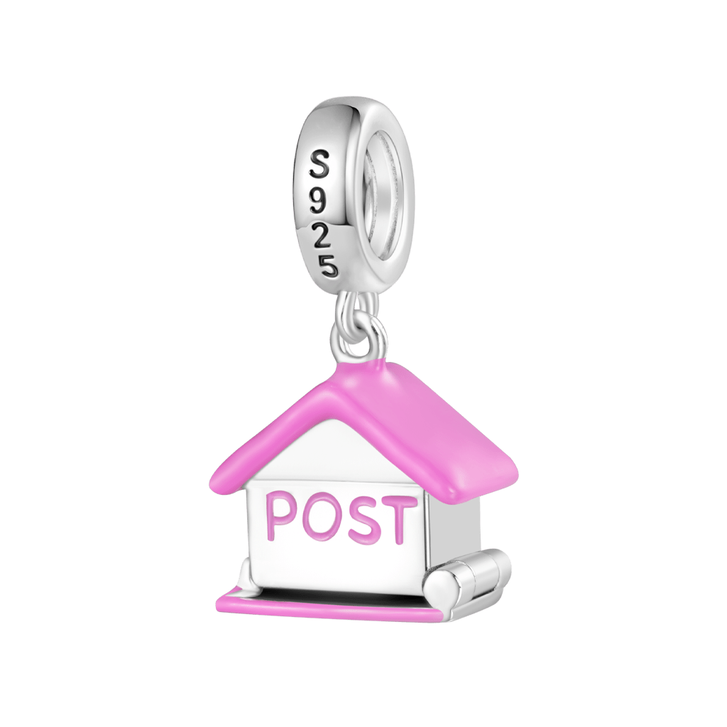 Gnoce Openable Mailbox Love Letter Pendant Dangle Charm_3