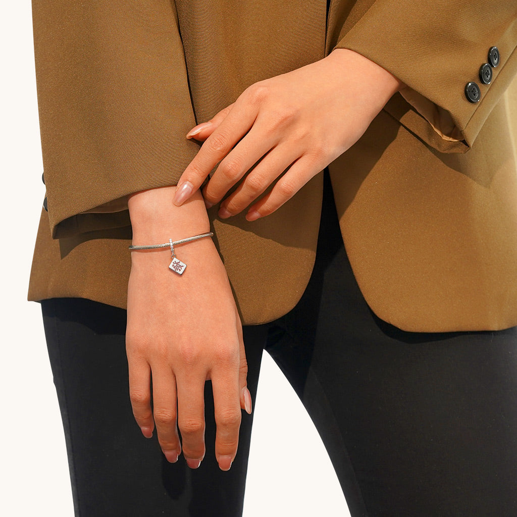 Gnoce Pink Fortune Pendant Dangle Charm_4