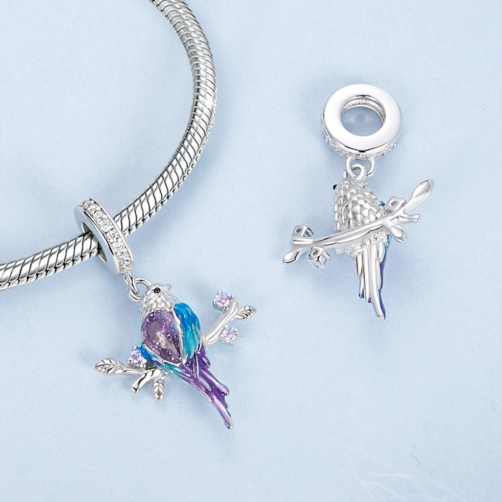 Gnoce Gradient Color Kingfisher Pendant Dangle Charm_3