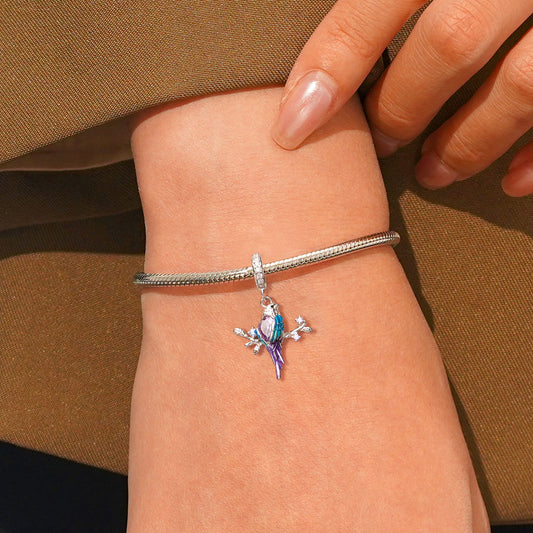 Gnoce Gradient Color Kingfisher Pendant Dangle Charm_5