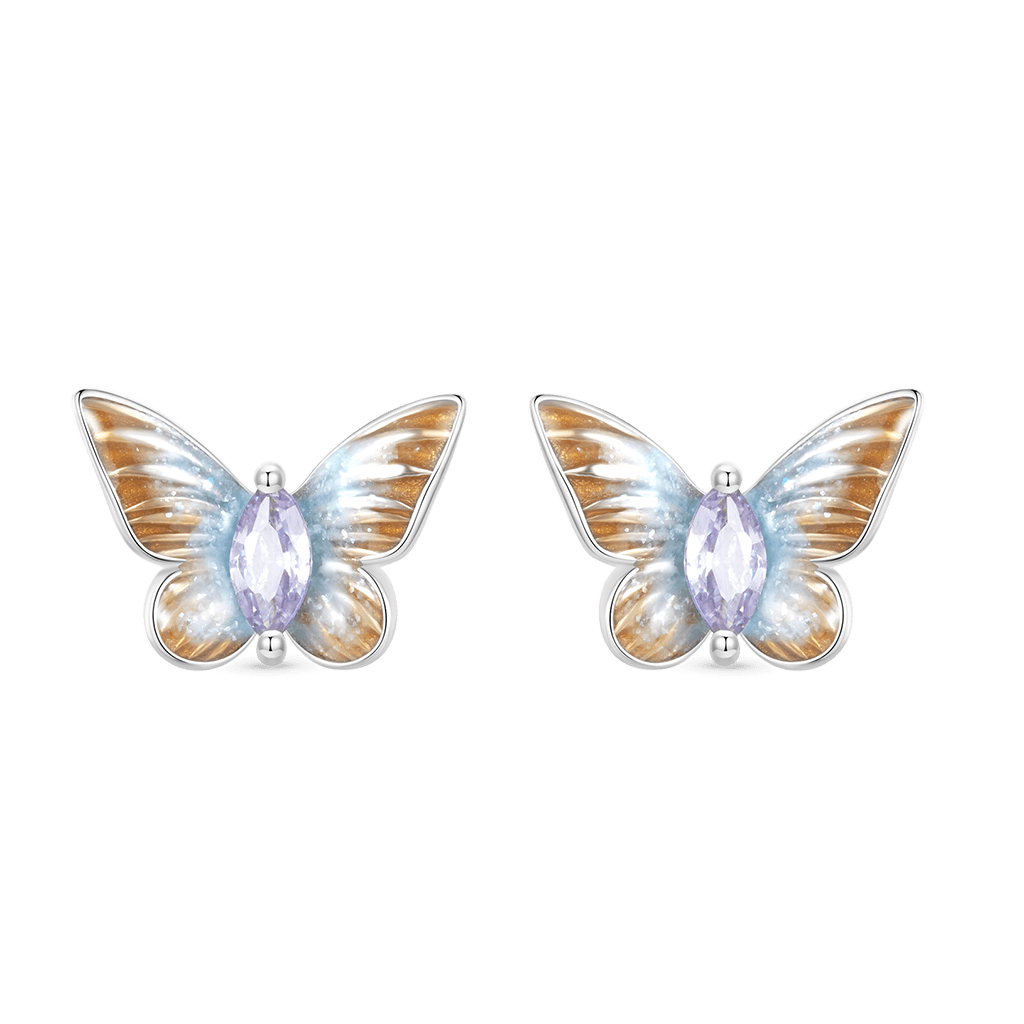 Gnoce Graceful Butterfly Stud Earrings_1
