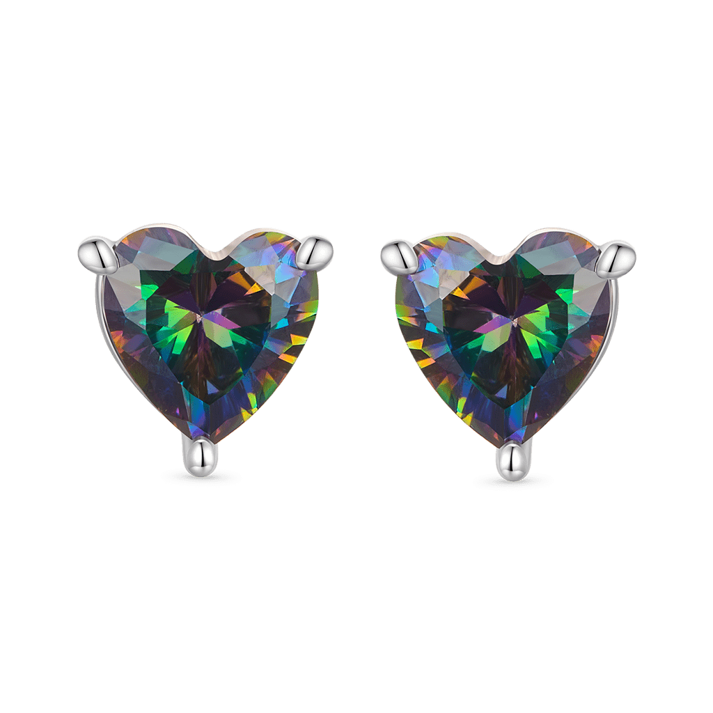 Gnoce Vintage Heart Stud Earrings_1