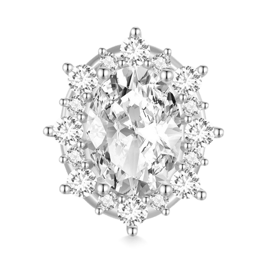 Gnoce Shining Oval Cut Zircon Charm_1