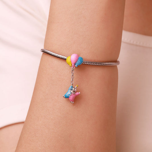 Gnoce Funny Balloon Circus Clown Charm_5