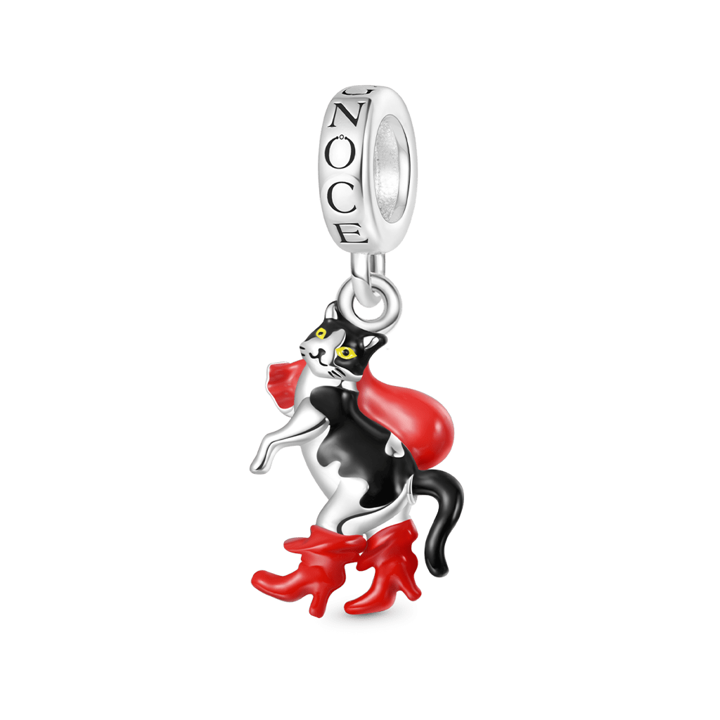 Gnoce Puss In Boots Red Bag Pendant Dangle Charm_1