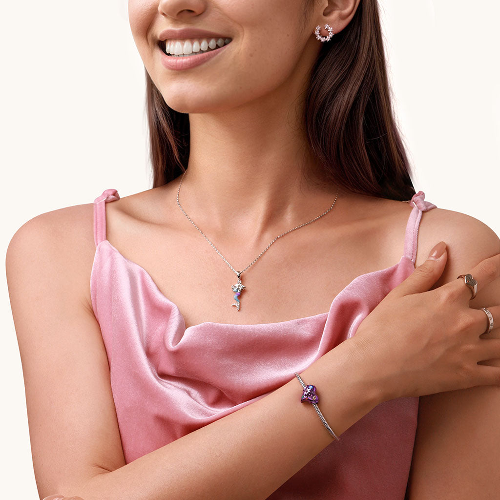 Gnoce Purple Heart Zircon Candy Charm_4