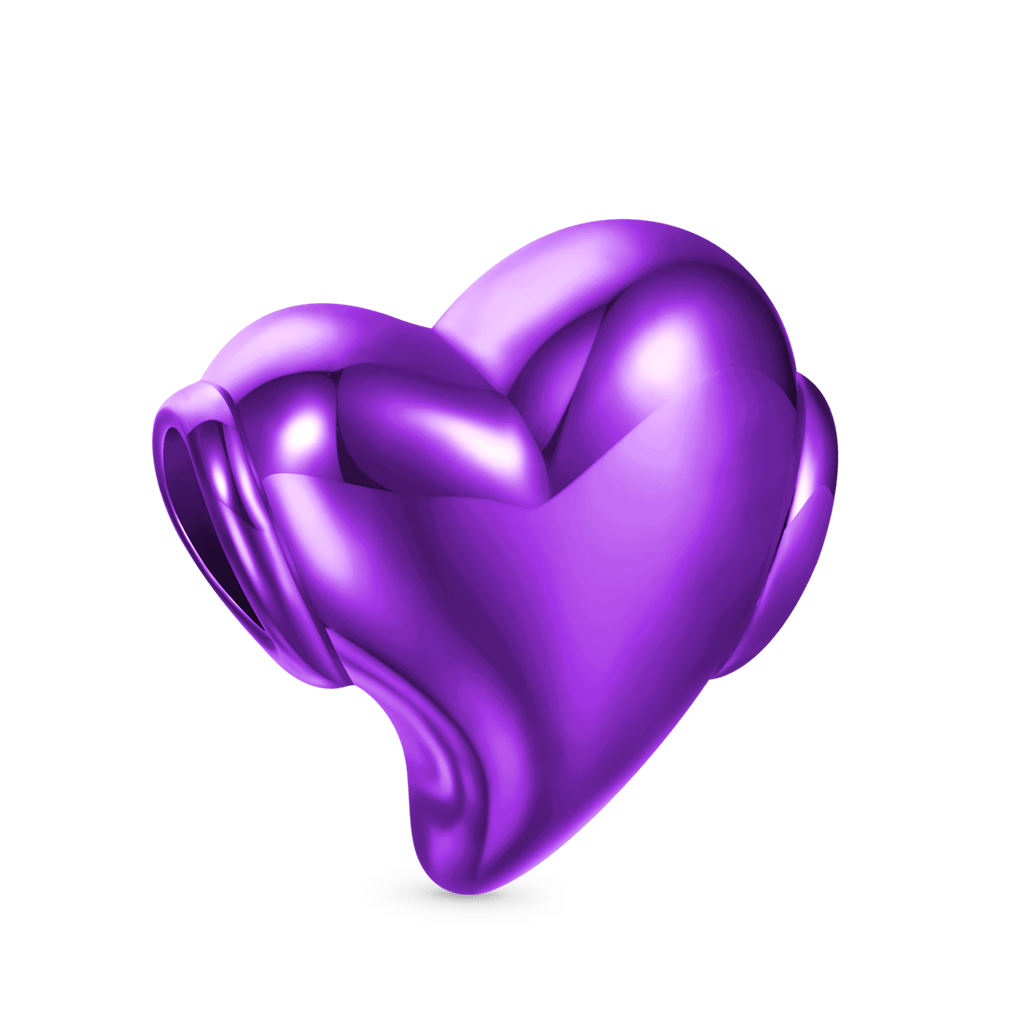 Gnoce Purple Heart Zircon Candy Charm_2