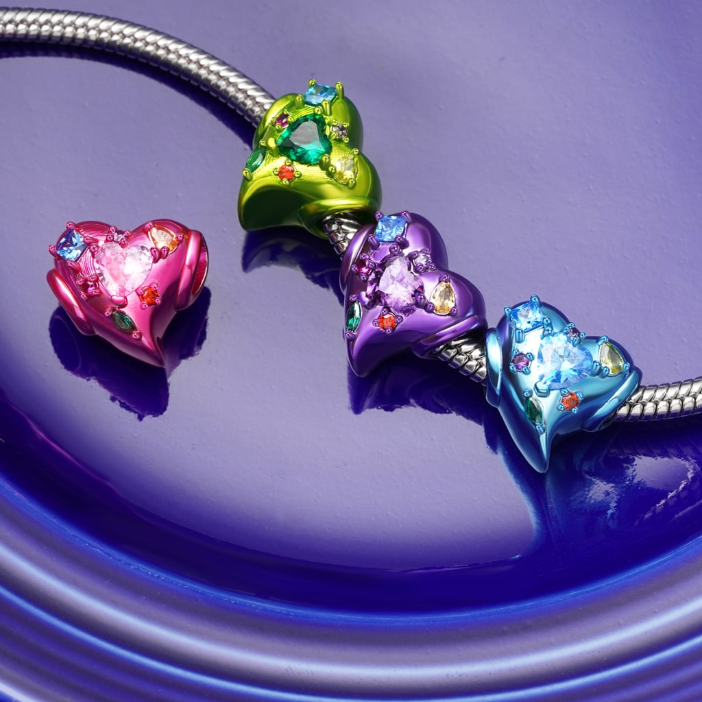 Gnoce Purple Heart Zircon Candy Charm_3