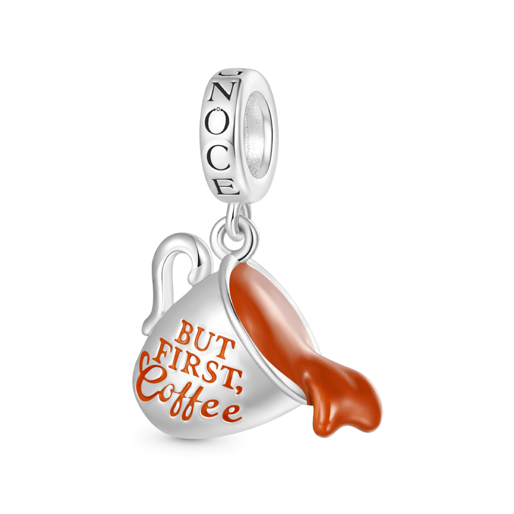 Gnoce BUT FIRST, Coffee Spilled Pendant Dangle Charm_1