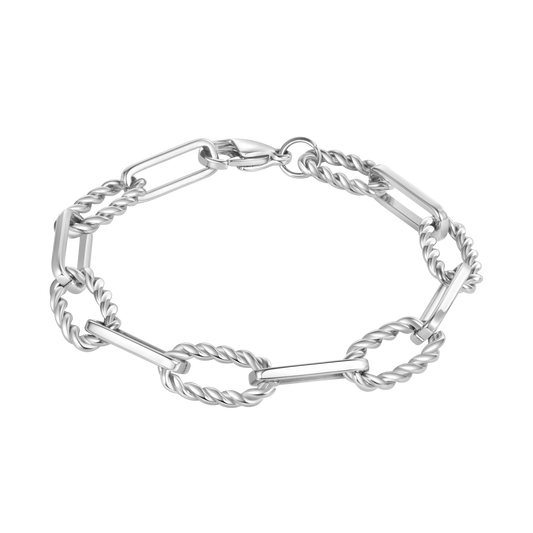 Gnoce Twist-and-loop Link Chain Bracelet_1