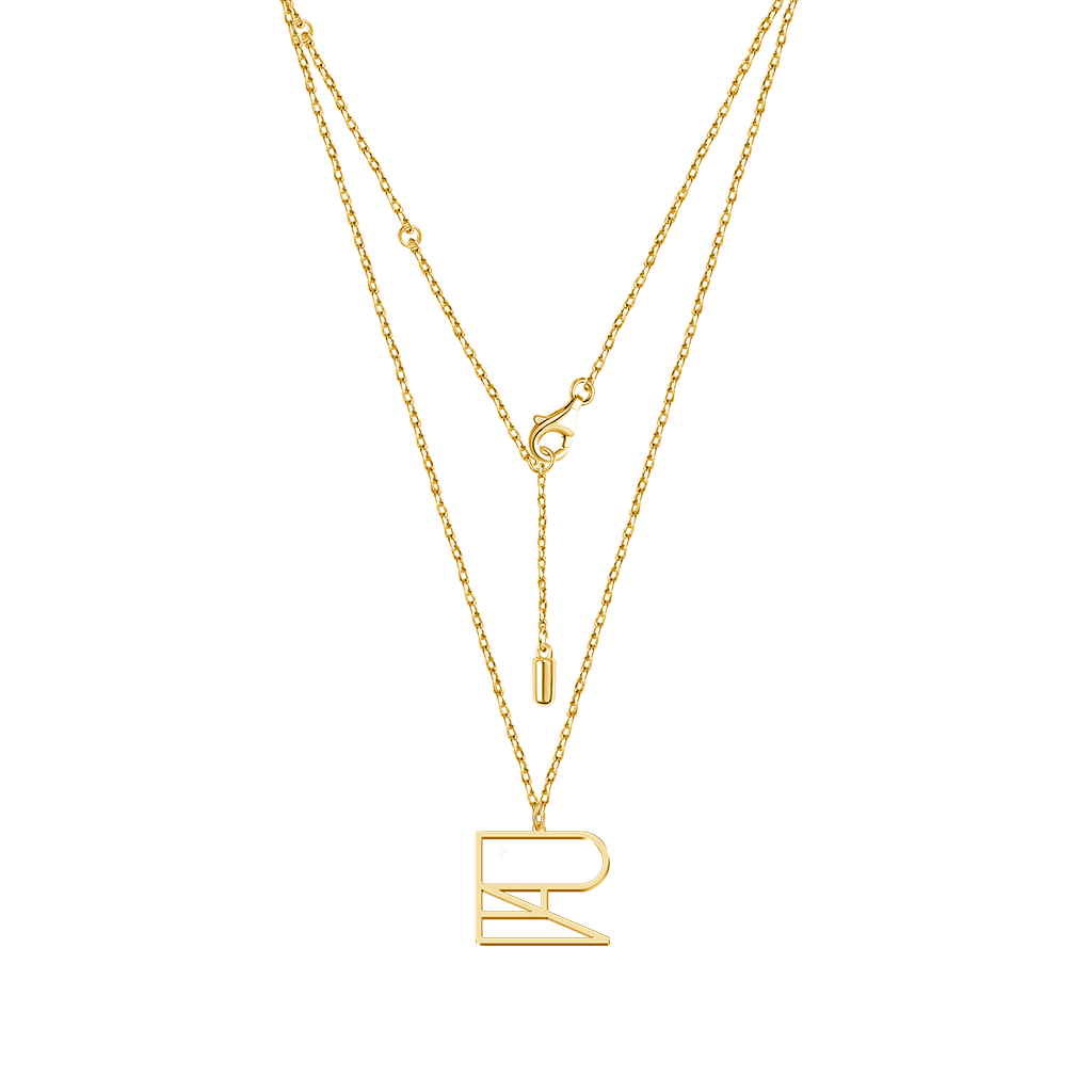 Gnoce Minimalist Monogram Name Exclusive Necklace_2