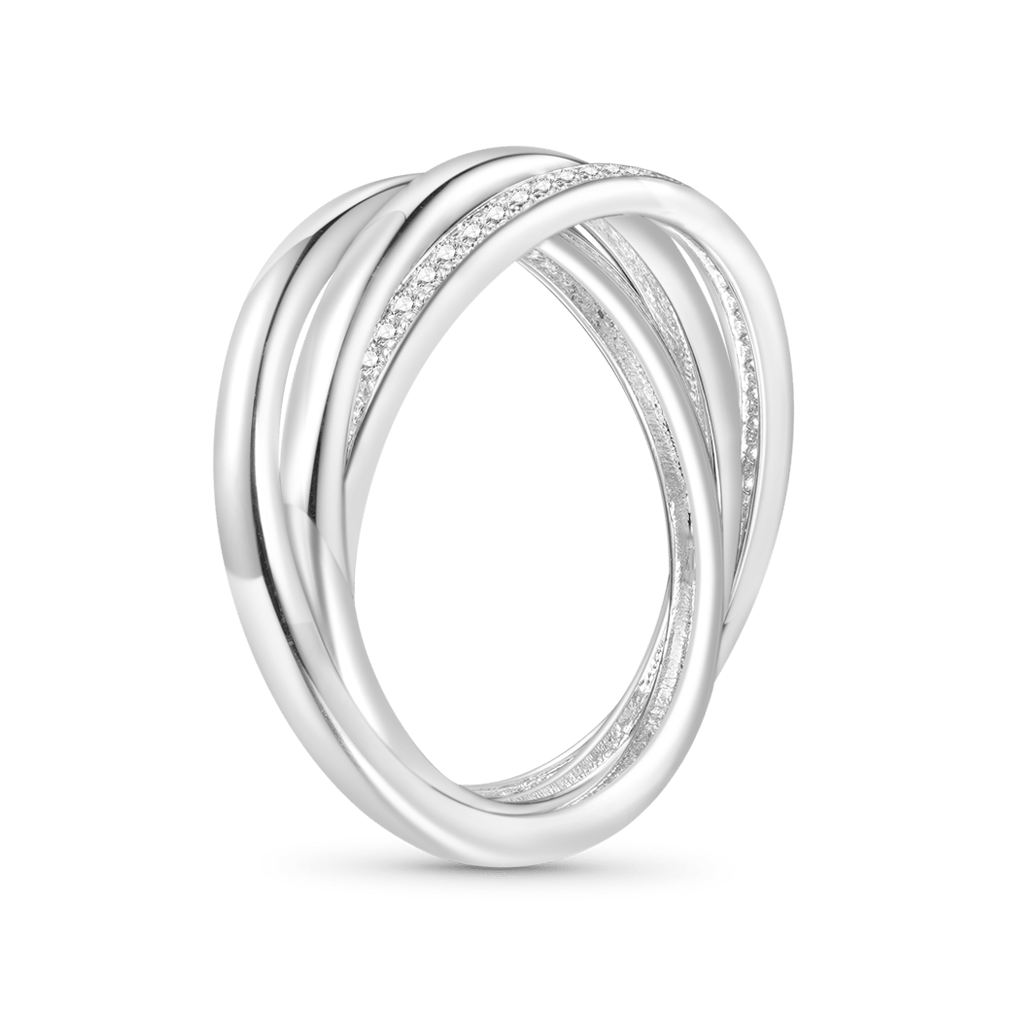 Gnoce Trinity CZ Birthstone Eternity Rings_3