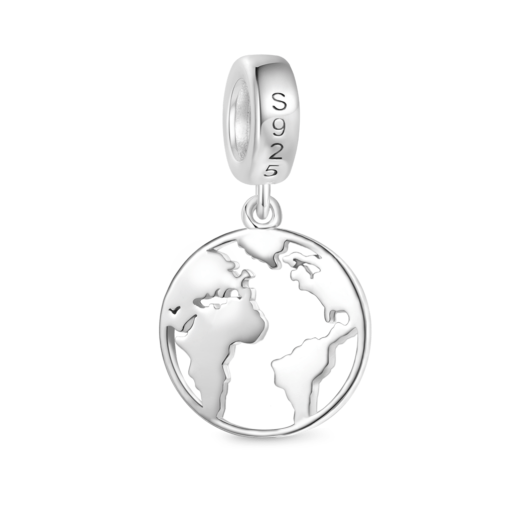 Gnoce Sparkling Earth Pendant Dangle Charm_2