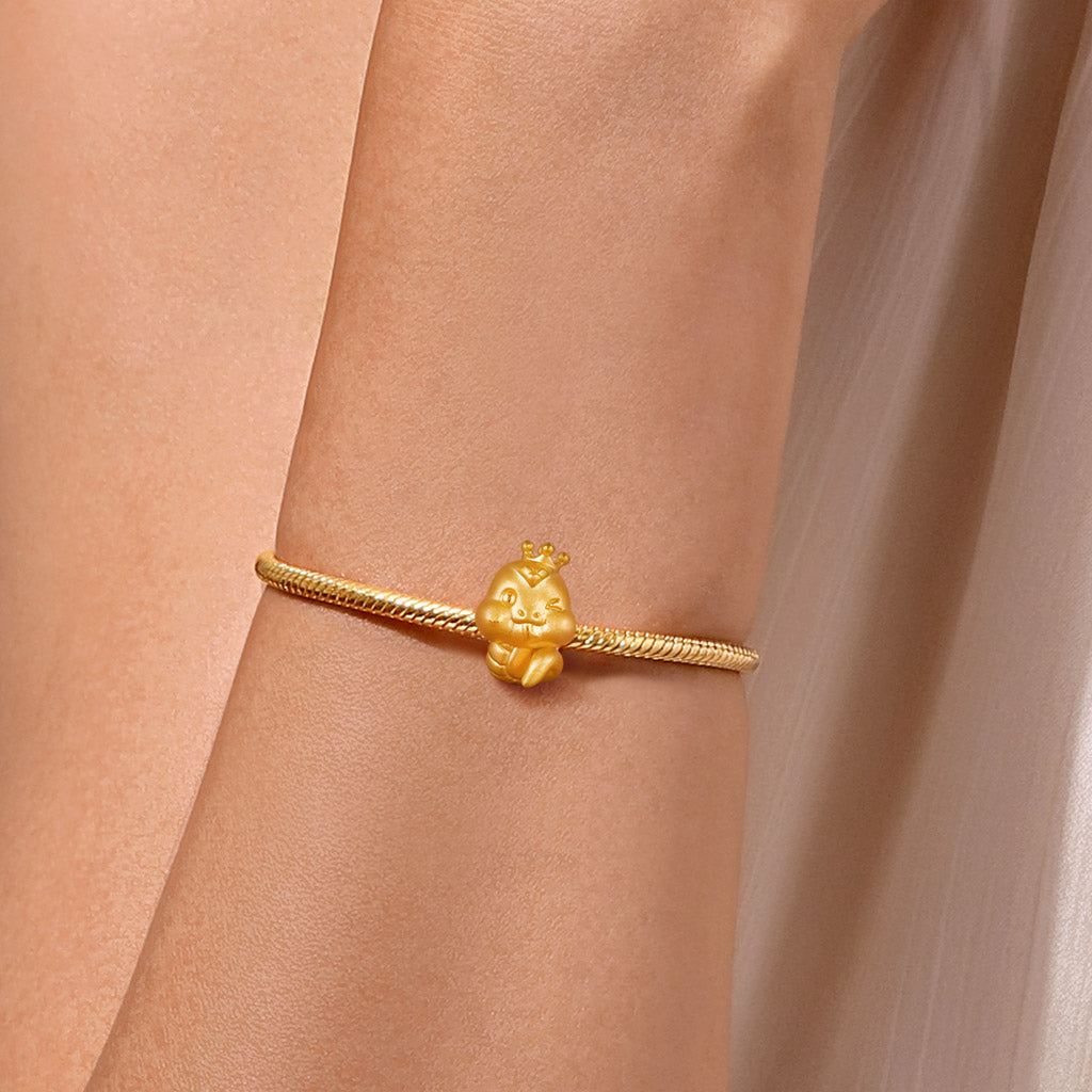 Gnoce Crown Gold Snake Lucky Charm_4