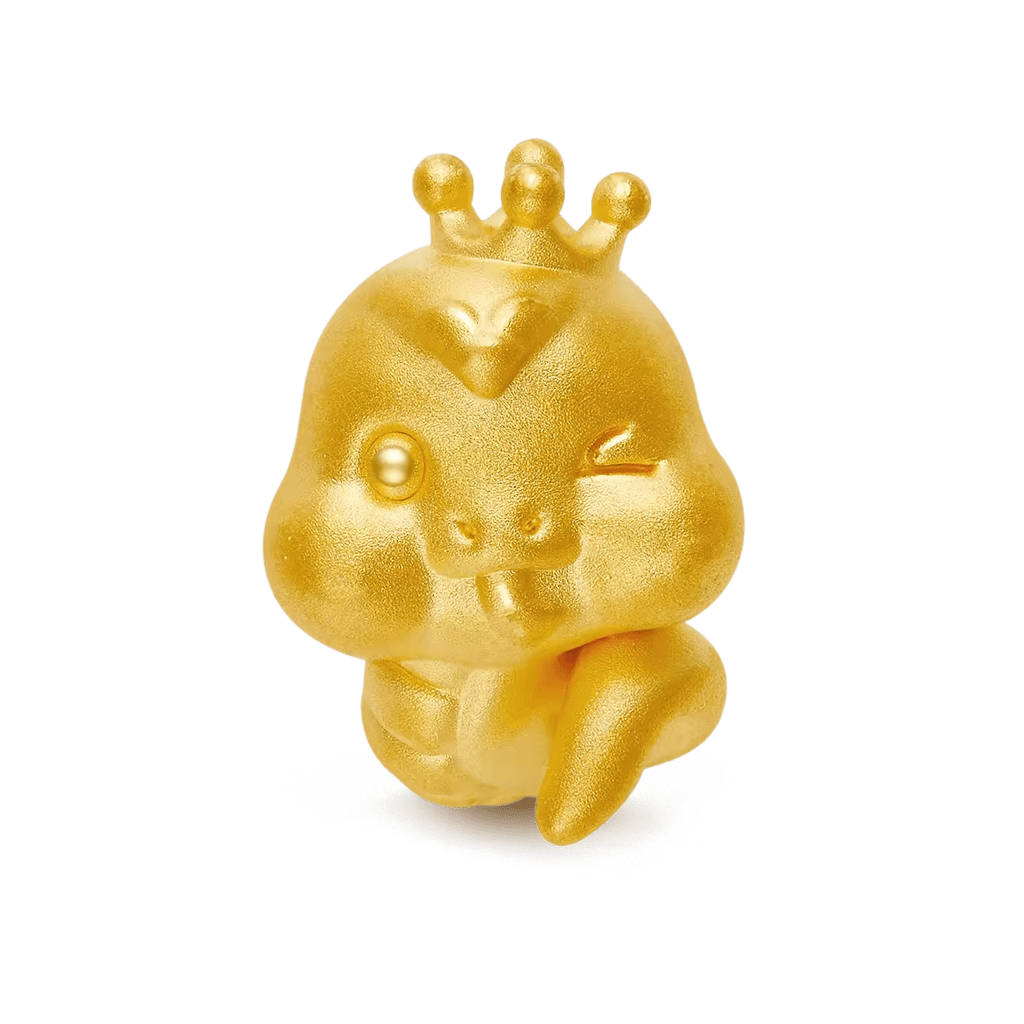 Gnoce Crown Gold Snake Lucky Charm_1