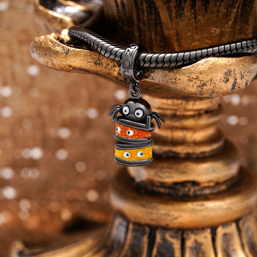 Gnoce Halloween Spider Peanut Butter Cookies Pendant Dangle Charm_3