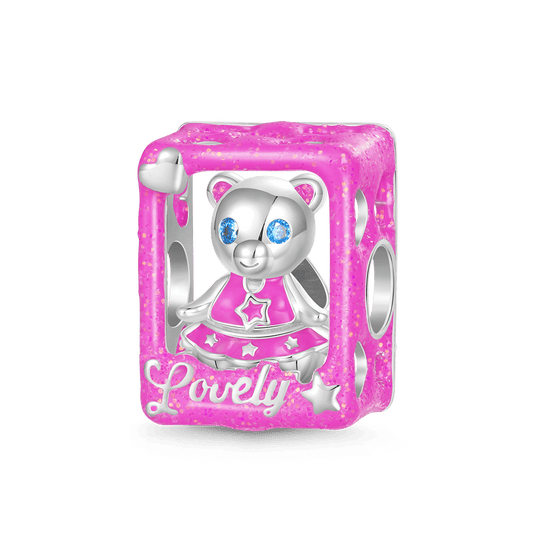 Gnoce Lovely Barbie Pink Bear Box Double-layer Charm_2