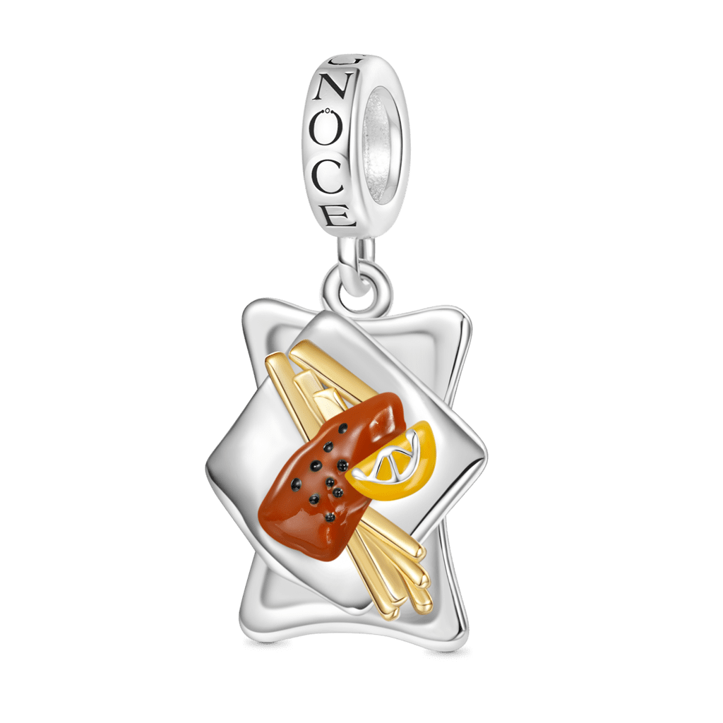 Gnoce Delicious Fish & Chips Pendant Dangle Charm_1